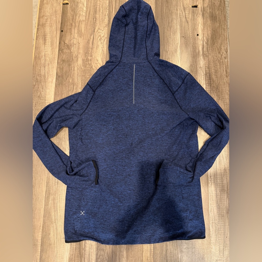 LULULEMON Men’s Large Surge Warm Full
Zip Jacket Hoodie Navy Blue - Picture 5 of 8